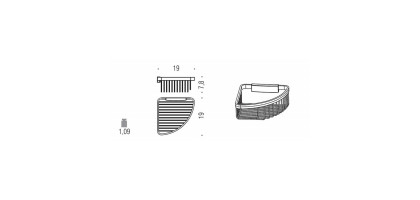 Angolare sganciabile per box doccia cromo lucido colombo design