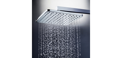 KIT DOCCIA BOSSINI COSMO soffione quadrato, presa acqua, flessibile con duplex