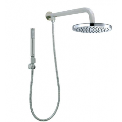 SOFFIONE DOCCIA a parete con braccio e duplex| BOSSINI con deviatore