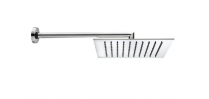 KIT DOCCIA BOSSINI COSMO soffione quadrato, presa acqua, flessibile con duplex