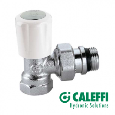 VALVOLA termostatizzabile CALEFFI 1/2"| 401 per radiatori  attacco FERRO a SQUADRA
