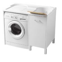 LAVAPANNI 106 X 50 X H 90 DOMESTICA con piedini PER INSERIMENTO LAVATRICE VASCA DX O SX |COLAVENE