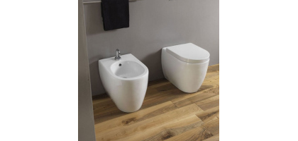 VASO WC A PAVIMENTO DISEGNO CERAMICA SKIP - SCARICO TRASLATO