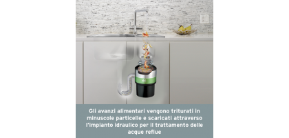 Dissipatore di rifiuti alimentari modello 66 da 0,75 HP 1 fase
