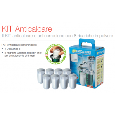 KIT GEL DOSAPHOS 250 1/2" con 8 ricariche