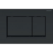 GEBERIT PLACCA DI COMANDO SIGMA30, nero opaco con bordo tasti color nero