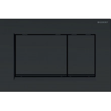 GEBERIT PLACCA DI COMANDO SIGMA30, nero opaco con bordo tasti color nero