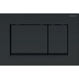 GEBERIT PLACCA DI COMANDO SIGMA30, nero opaco con bordo tasti color nero