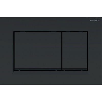 GEBERIT PLACCA DI COMANDO SIGMA30, nero opaco con bordo tasti color nero