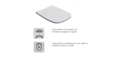 SEDILE WC | rimovibile con chiusura rallentata 56.36 Serie Stone GLOBO