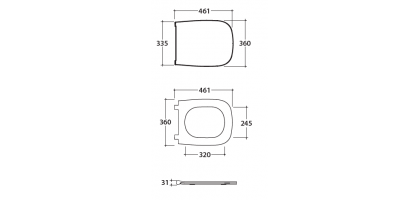 SEDILE WC SOFTCLOSE|55.36 Serie Genesis GLOBO 