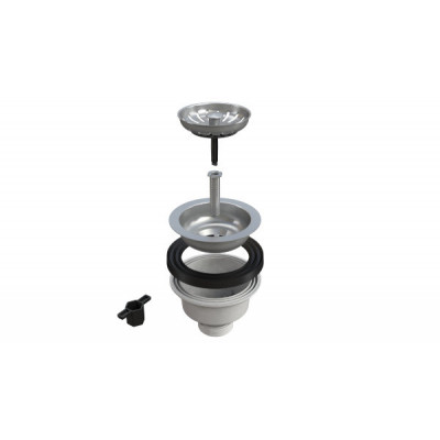 Piletta LAVELLO d.90 "canestro" inox senza troppo pieno