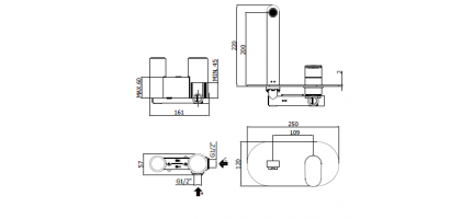 MISCELATORE INCASSO LAVABO DESIGN |PAFFONI CANDY