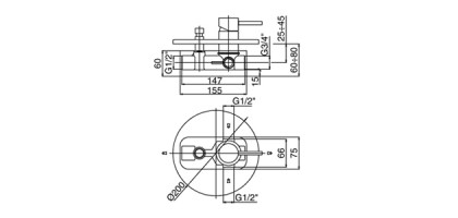 MISCELATORE DOCCIA DESIGN NERO OPACO|PAFFONI LIGHT| CON DEVIATORE