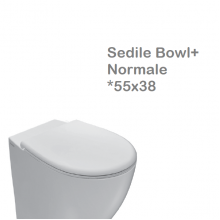 SEDILE WC | coprivaso Serie Bowl+ 55X38 chiusura normale GLOBO [rimovibile]