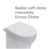 SEDILE WC | 52.36 coprivaso GRACE GLOBO softclose per TAZZA BAGNO