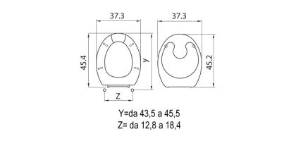 Sedile wc in termoindurente anatomico H011