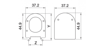 Sedile wc in termoindurente aria H323