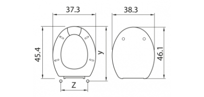 Sedile wc in termoindurente mambo H050