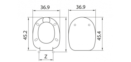 Sedile wc in termoindurente rodeo H323