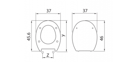 Sedile wc in termoindurente shape H057 
