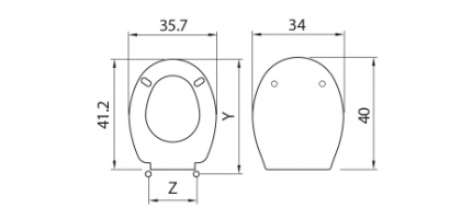 Sedile wc in termoindurente small H011