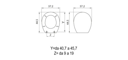 Sedile wc in termoindurente solution 