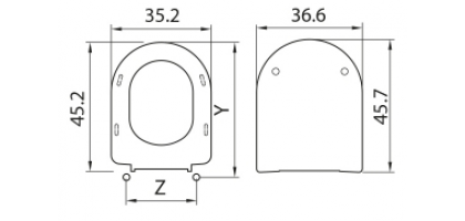 Sedile wc in termoindurente terra  H323