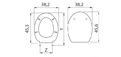 Sedile wc in termoindurente z13 H025