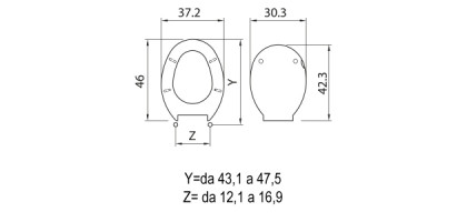 Sedile wc in termoindurente Z2 H012