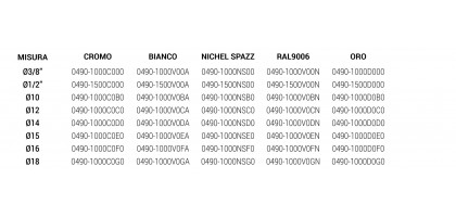 ROSONE CROMO SR ⌀ 10