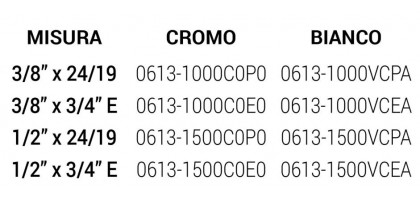 VALVOLE TERMOSTATIZZABILI | SR TONDERA da ½" BIANCO