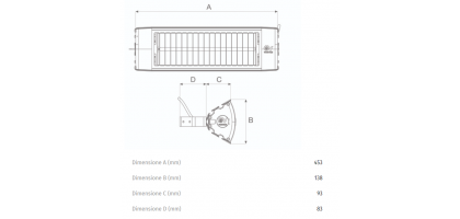LAMPADE A RAGGI INFRAROSSI PER ESTERNO ED INTERNO | THERMOLOGIKA SOLEIL SYSTEM GRIGIO