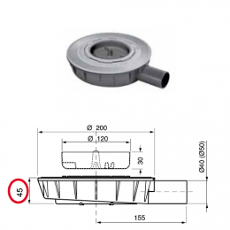 PILETTA  | minidrain per "CANALISSIMA" BONOMINI