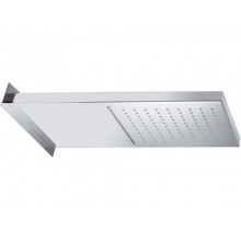 SOFFIONE DOCCIA A PARETE QUADRO con cascata | REMER | INOX