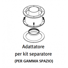ADATTATORE PER KIT FUMI SDOPPIATO | 80/80 per caldaia HERMANN Spazio
