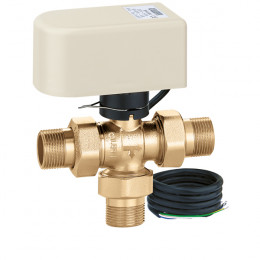 VALVOLA A SFERA CALEFFI A TRE VIE VERSIONE BY-PASS MOTORIZZATA 1" 230V