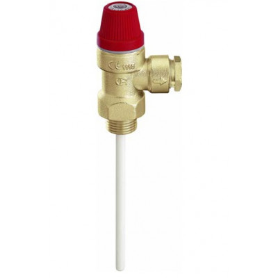 VALVOLA SICUREZZA CALEFFI 3095 TEMPERATURA E PRESSIONE | 3/4 M Ø22 10 bar 