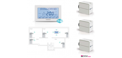 TESTA TERMOSTATICA FANTINI COSMI O60RF per sistema Intellicomfort+ CH180RFWIFI