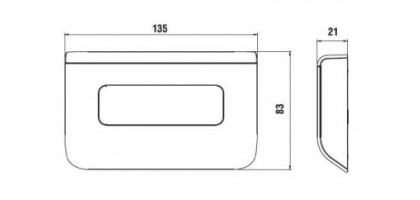 TERMOSTATO TOUCH SCREEN  FANTINI COSMI CH115TS - batteria AA da 1,5V