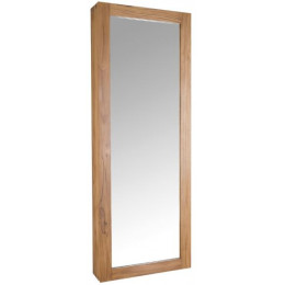 SPECCHIO CONTENITORE IN TEAK NATURALE PURO MIRROR CABINET