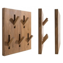 ATTACCAPANNI GIVE ME 5 - PORTA ACCAPPATOI IN TEAK NATURALE