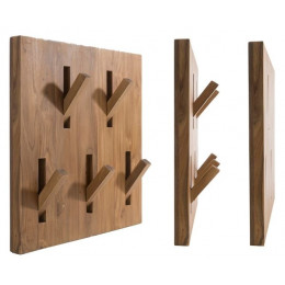 ATTACCAPANNI GIVE ME 5 - PORTA ACCAPPATOI IN TEAK NATURALE