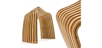 SGABELLO IN BAMBOO CON SEDUTA ERGONOMICA ORDINA STOOL