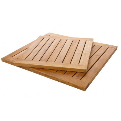 PEDANA DOCCIA DECK IN TEAK NATURALE 50x50cm