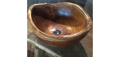 LAVABO IN LEGNO SARONG D'APPOGGIO 