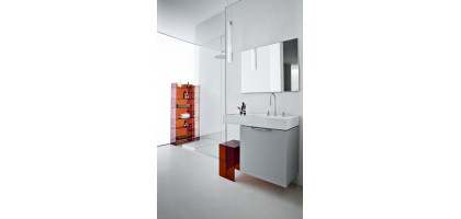 SGABELLO MAX BEAM KARTELL BY LAUFEN 33X27 AMBRA