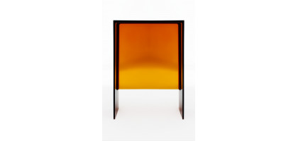 SGABELLO MAX BEAM KARTELL BY LAUFEN 33X27 AMBRA