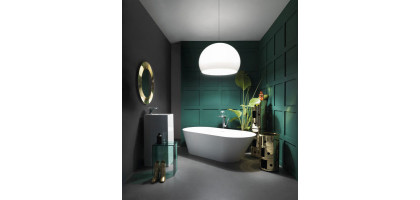 SGABELLO MAX BEAM KARTELL BY LAUFEN 33X27 VERDE ACQUAMARINA