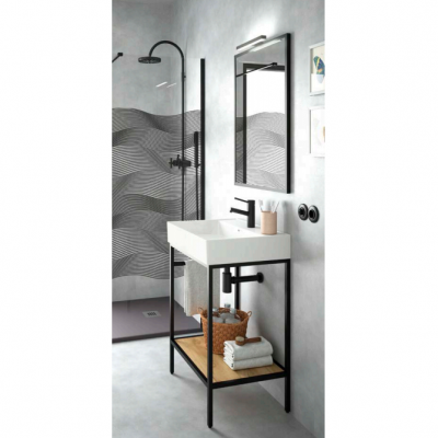 SET MOBILI BAGNO serie FABRIK 600mm CON LAVABO 